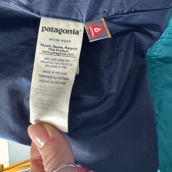 Patagonia Nano Puff Hooded Jacket - Womens XS Teal - Picture 7 of 8